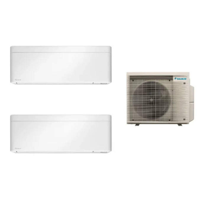 AVANS Pachet Aparat de aer conditionat multisplit Daikin cu doua unitati interne Stylish 7000 si 9000 BTU White (C465) Alb, 7000 + 9000 BTU, Aparat de aer conditionat Daikin Stylish 7000 BTU, Inverter - White (FTXA20CW-RXA20A-White) Alb, 7000 BTU