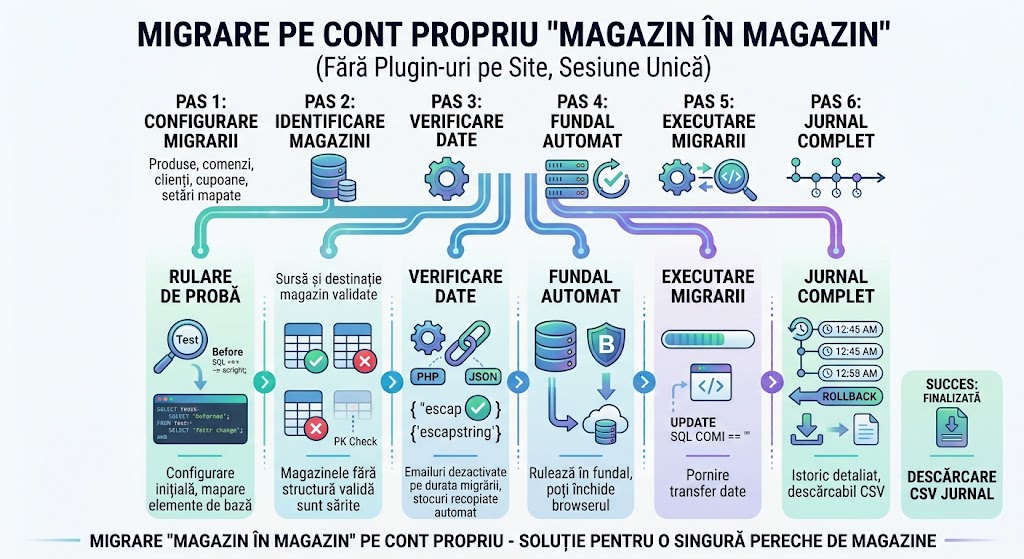 Migrare pe cont propriu Magazin in Magazin